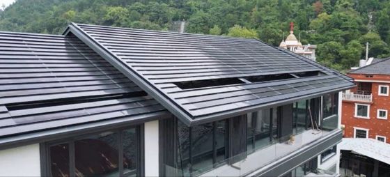 BIPV المتكامل لوحات شمسية أحادية البناء أرضية بلاط الطاقة الشمسية المتجددة 40W